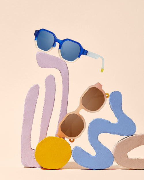 Junior #D Sunglasses Colorblock Sea