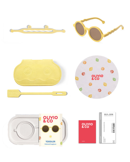 Toddler Round Sunglasses Citrus Yellow